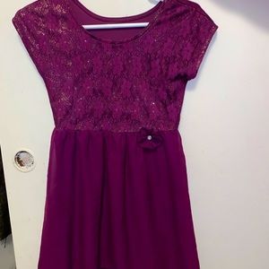 Purple girls dress